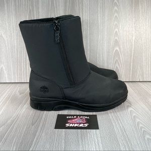 Totes Waterproof Thermolite Insulated Boots Size 7M Rosie Black Zips Both Sides.